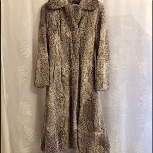 Rabbit Fur Full Length Coat